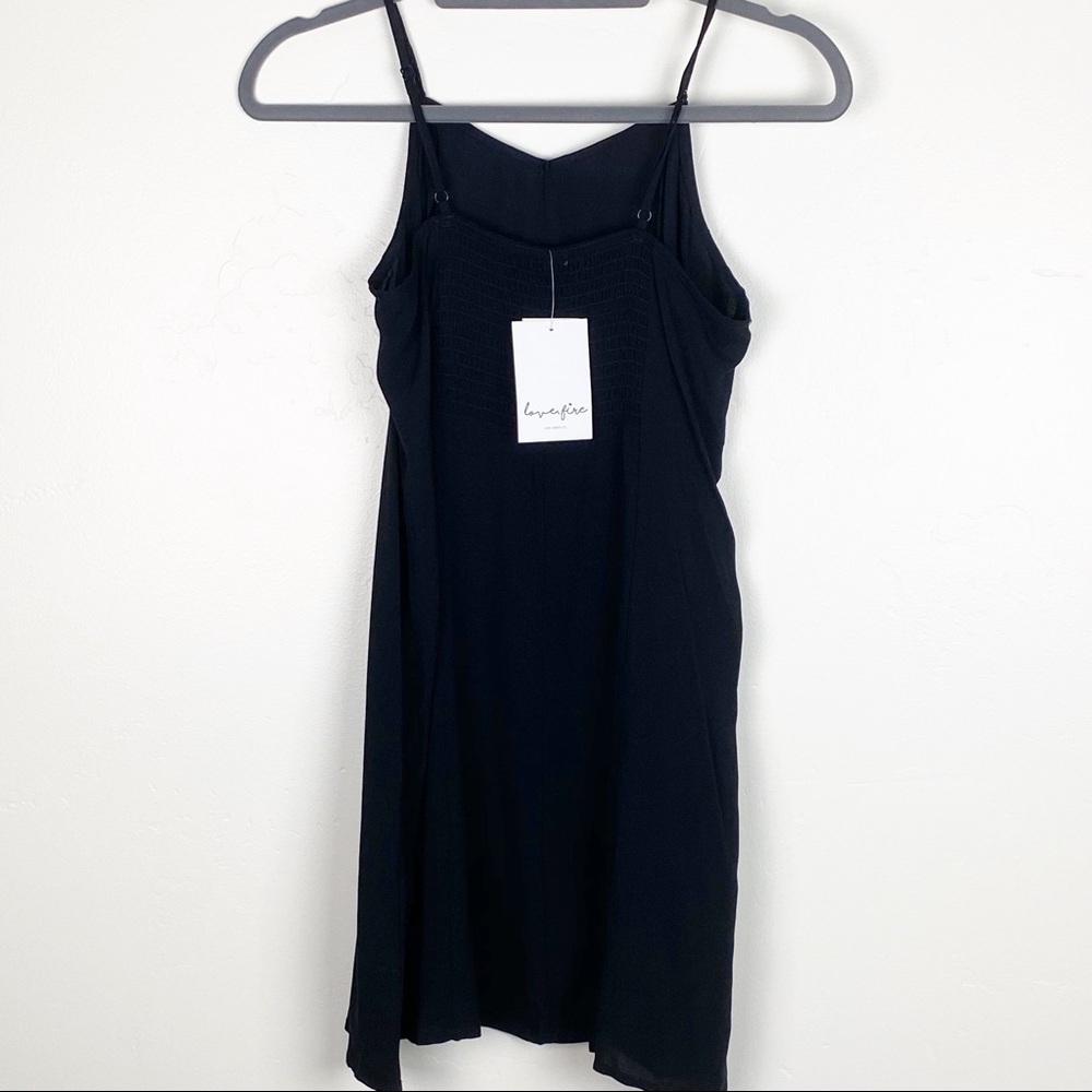 Love, Fire Black Slip Dress
